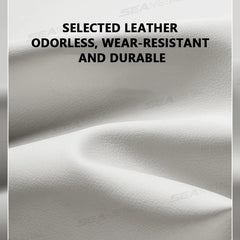 Car Glasses Case – Wear-Resistant PU Leather Sunglasses Holder with Hook & Loop Fastener
