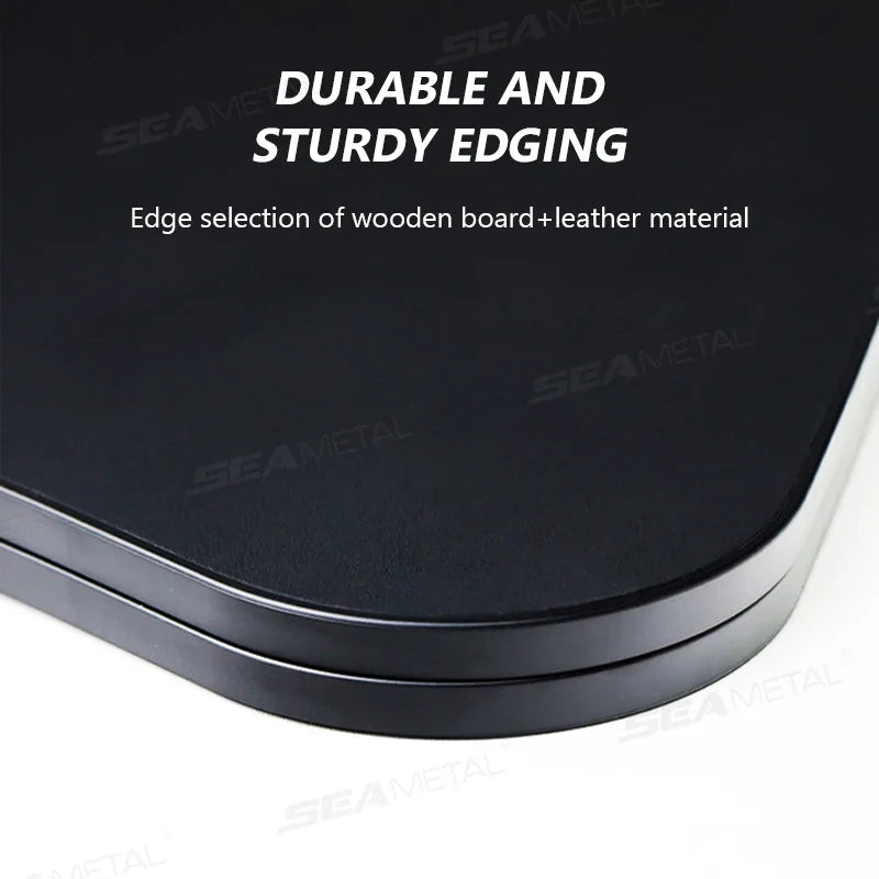 Foldable Car Laptop Tray Table – Stable Large Load-Bearing Dining Board with Drink Holder